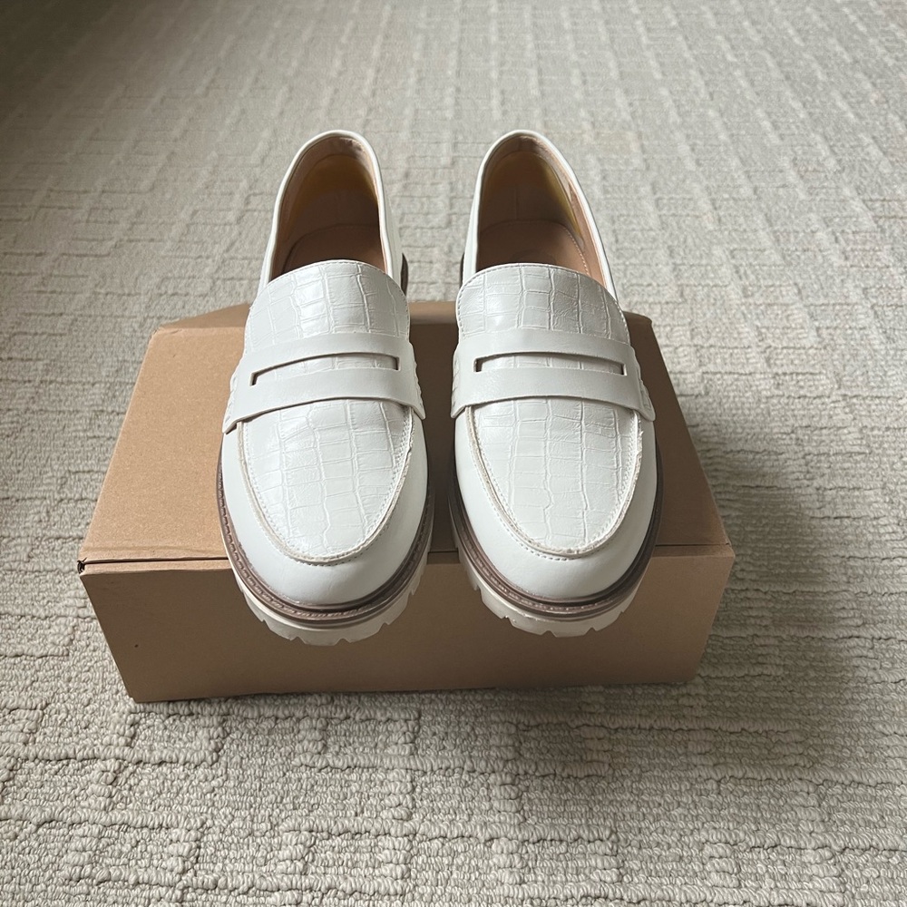 Kenly White Loafers for Women